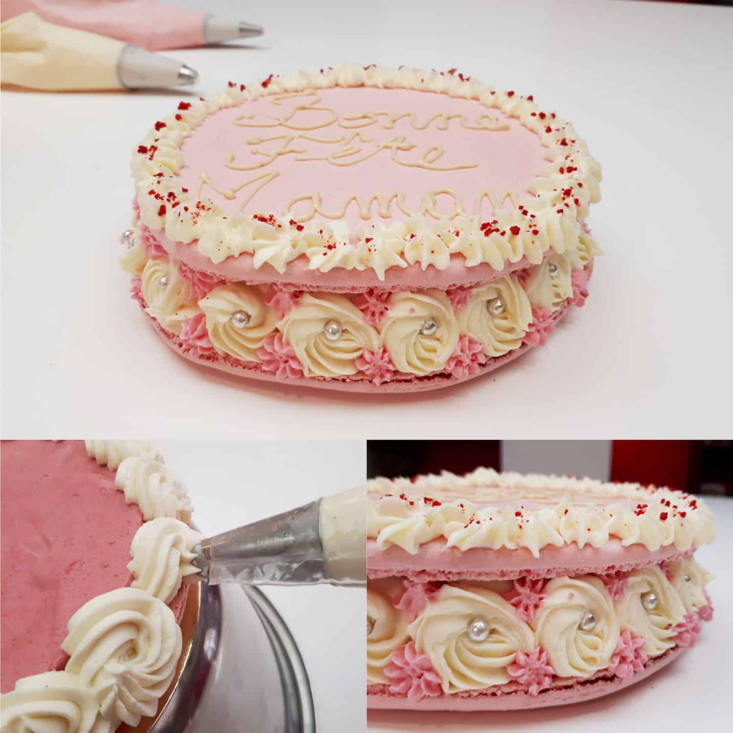 Gâteau-macaron-duo-adulte-enfant-cours-pâtisserie-MygGatô-Lyon