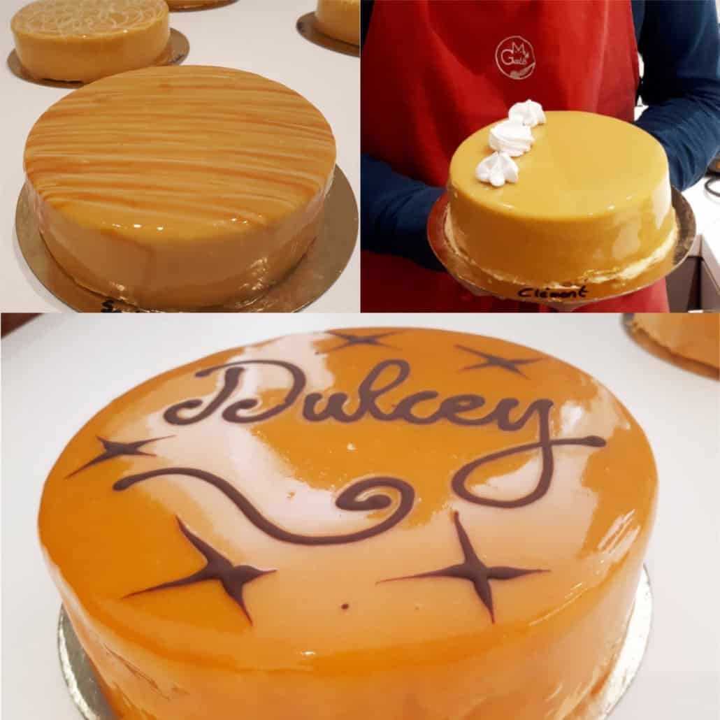 Entremets-Dulcey-Passion-Glaçage-cours-pâtisserie-Lyon